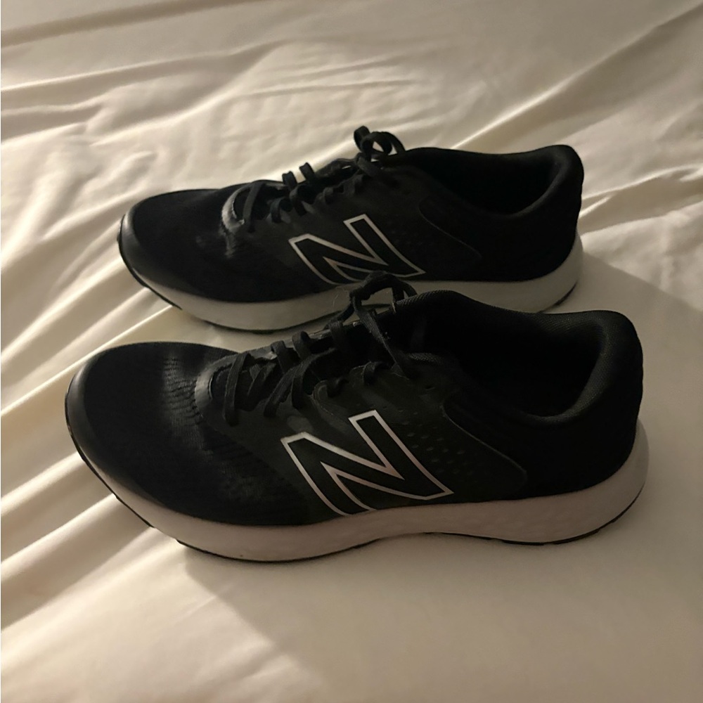 New Balance Black and White Athletic Shoes